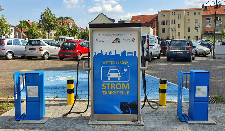 Stadtwerke Wittenberge - Stromtankstelle in der Innenstadt
